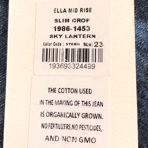 Citizens Of Humanity, Jeans, Ella, Mid Rise, Slim, Crop, Size 23 NEW With Tags - Picture 14 of 16